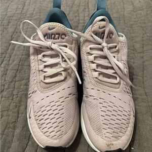 Nike Air Max 270 Light Pink and Blue Sneakers